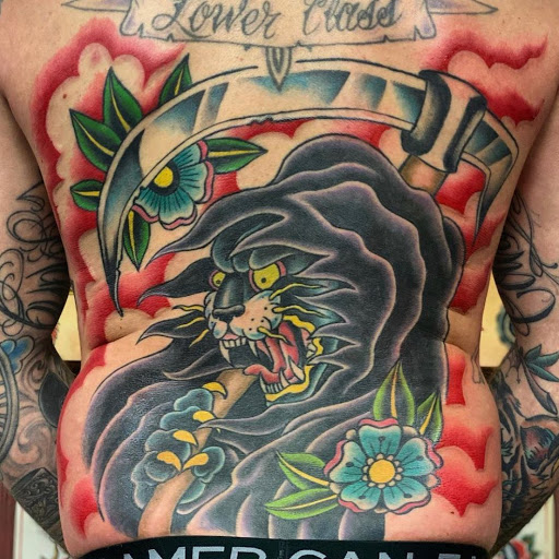 Explore neck tattoos ideas male, creative tattoo ideas in Wappingers Falls, available at Graceland Tattoo