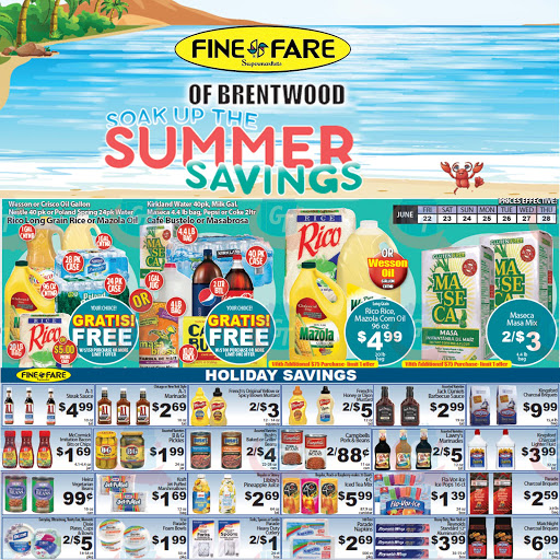 Supermarket «Fine Fare Supermarket», reviews and photos, 126 Clarke St, Brentwood, NY 11717, USA