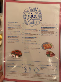 Restaurant taïwanais Chez Ajia à Paris (la carte)