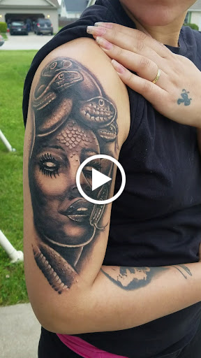 Find arm half sleeve tattoo ideas for your next unique tattoo in Goshen at Goshen Ink Therapy And Body Piercing