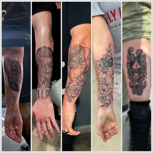 Explore font tattoo ideas, creative tattoo ideas in Spirit Lake, available at Castaway tattoo