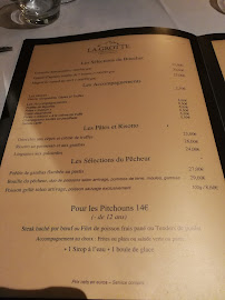 La Grotte à Marseille menu