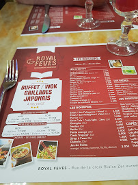Restaurant asiatique Royal de fèves à Fèves (la carte)