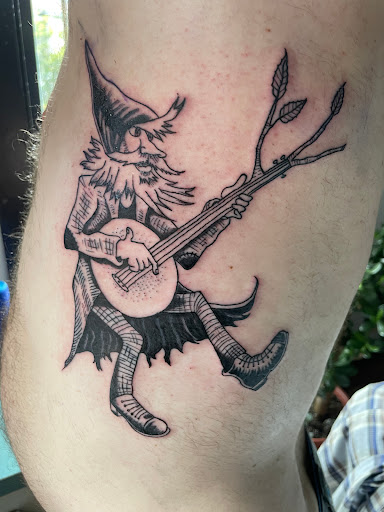 Explore saturn tattoo ideas, creative tattoo ideas in Barre, available at HINTERLAND TATTOO