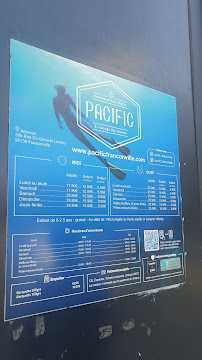Restaurant de type buffet Pacific - Restaurant sous-marin à Franconville (le menu)