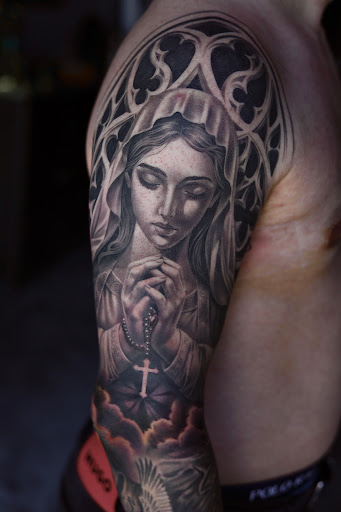 Explore ezra tattoo ideas, creative tattoo ideas in Southfield, available at Enki Tattoo