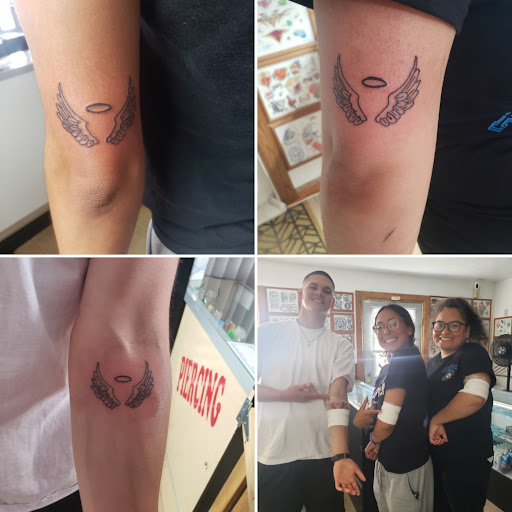 Explore gps coordinates tattoo ideas, creative tattoo ideas in Elko, available at Custom Tattoos and Body Piercing Studio