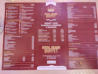 Menu / carte de Royal Grand Buffet à Petite-Forêt