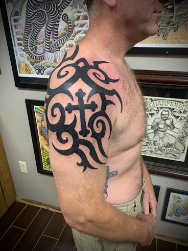 Explore mirrored tattoo ideas, creative tattoo ideas in Strasburg, available at Champion Tattoo Company