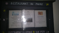 Le Restaurant de l'Hôtel du Phare à Sauzon carte