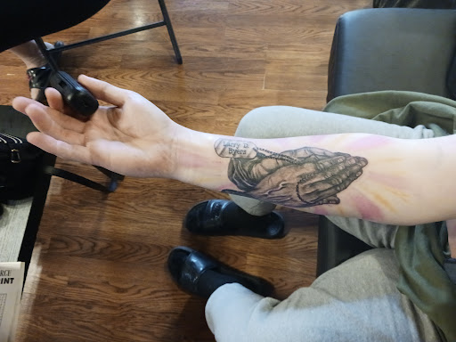 Explore brain cancer tattoo ideas, creative tattoo ideas in Bloomington, available at Smokin Aces Tattoo Company