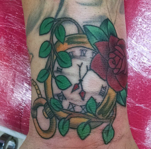 Explore sunset tattoo ideas, creative tattoo ideas in San Diego, available at Sideshow Tattoo and Piercing