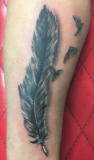 Explore gangster sleeve tattoo ideas, creative tattoo ideas in San Diego, available at San Diego Tattoo Company