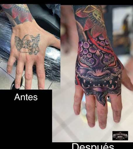 Explore hand tattoo ideas for men, creative tattoo ideas in Feasterville Trevose, available at Tattoo Galaxy (Feasterville) Piercing & Custom tattoos