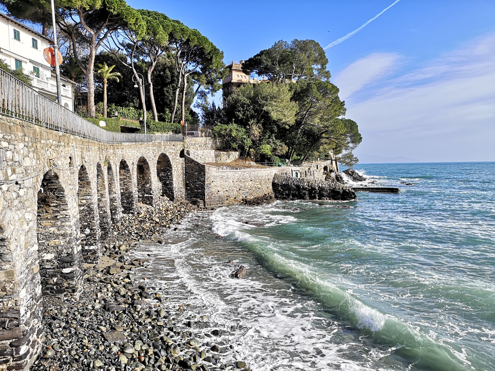Foto av San Michele beach med liten vik