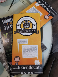 Le GentleCat bar a chat restaurant salon de thé interdit moins de 12 ans à Lyon menu