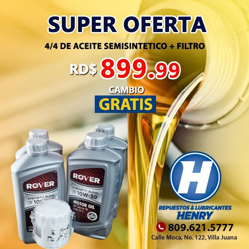 Repuestos Y Lubricantes Henry, SRL