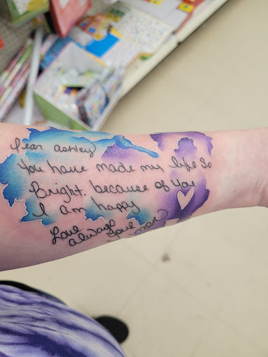 Explore rose and butterfly tattoo ideas, creative tattoo ideas in Eden, available at Slicks Tattoo Studio