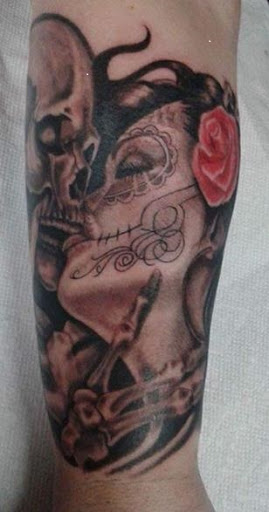Explore leg tattoo idea, creative tattoo ideas in Spokane, available at Platinum Rose Tattoo Studio