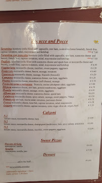 Pizzeria Zero Zero à Pisa menu
