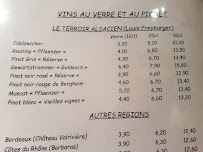Restaurant de spécialités alsaciennes S'Thomas Stuebel à Strasbourg (le menu)