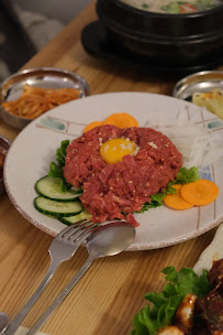 Steak tartare du Restaurant coréen HANGARI 항아리 à Paris - n°2