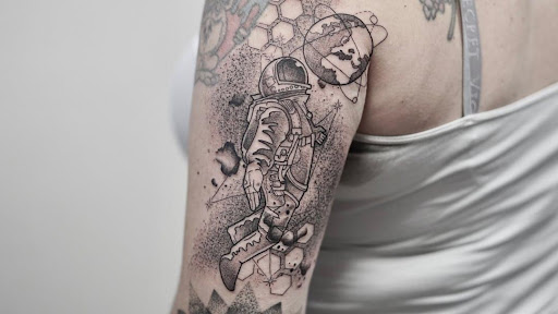 Explore alpha male tattoo ideas, creative tattoo ideas in Saint Johns, available at Flamingo Ink