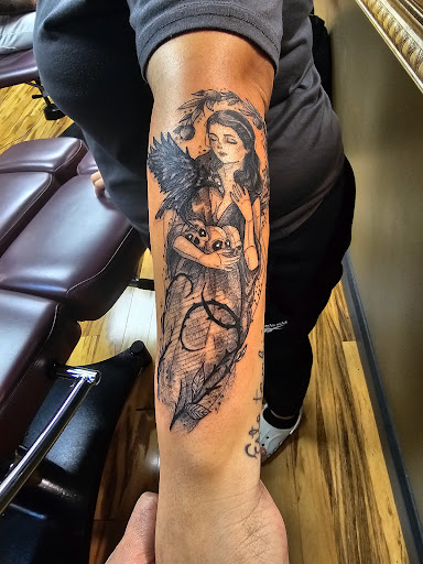 Explore tattooed wedding ring ideas, creative tattoo ideas in Danvers, available at The Kingdom Tattoo Co.