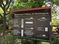 Menu / carte de Auberge de l'Abbaye de Montmajour à Arles