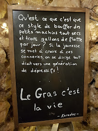 La Cave du Fromager à Nice menu