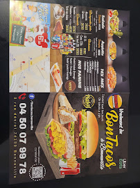Menu du Bontacos - Kebab - Burger - Tacos Bonneville 74130 à Bonneville