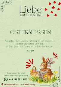 Carte du Liebe Café-Bistrô à Penig