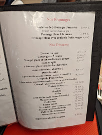 Carte du Restaurant-Bar Le P'tit Machon à Saint-Claude