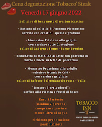 Tobacco Inn à Gorizia menu