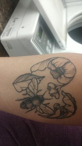 Explore old english tattoo ideas, creative tattoo ideas in Logan, available at Cache Valley Tattoos & Piercing