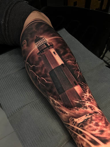 Explore van halen tattoo ideas, creative tattoo ideas in Long Beach, available at Iron Age Tattoo