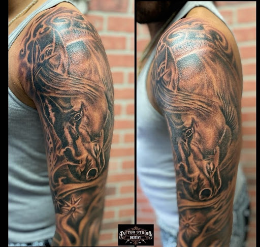 Explore snowboarding tattoo ideas, creative tattoo ideas in Millsboro, available at Tattoo Galaxy (Millsboro) Piercing & Custom tattoos