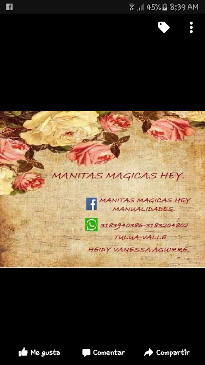 Taller De Manualidades Manitas Magicas hey