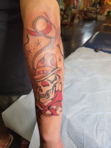 Explore tattoo ideas female thigh, creative tattoo ideas in Madisonville, available at Sugg Street Tattoo