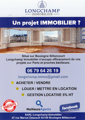 Agence immobilière - Longchamp Immobilier - Boulogne Billancourt à Boulogne-Billancourt
