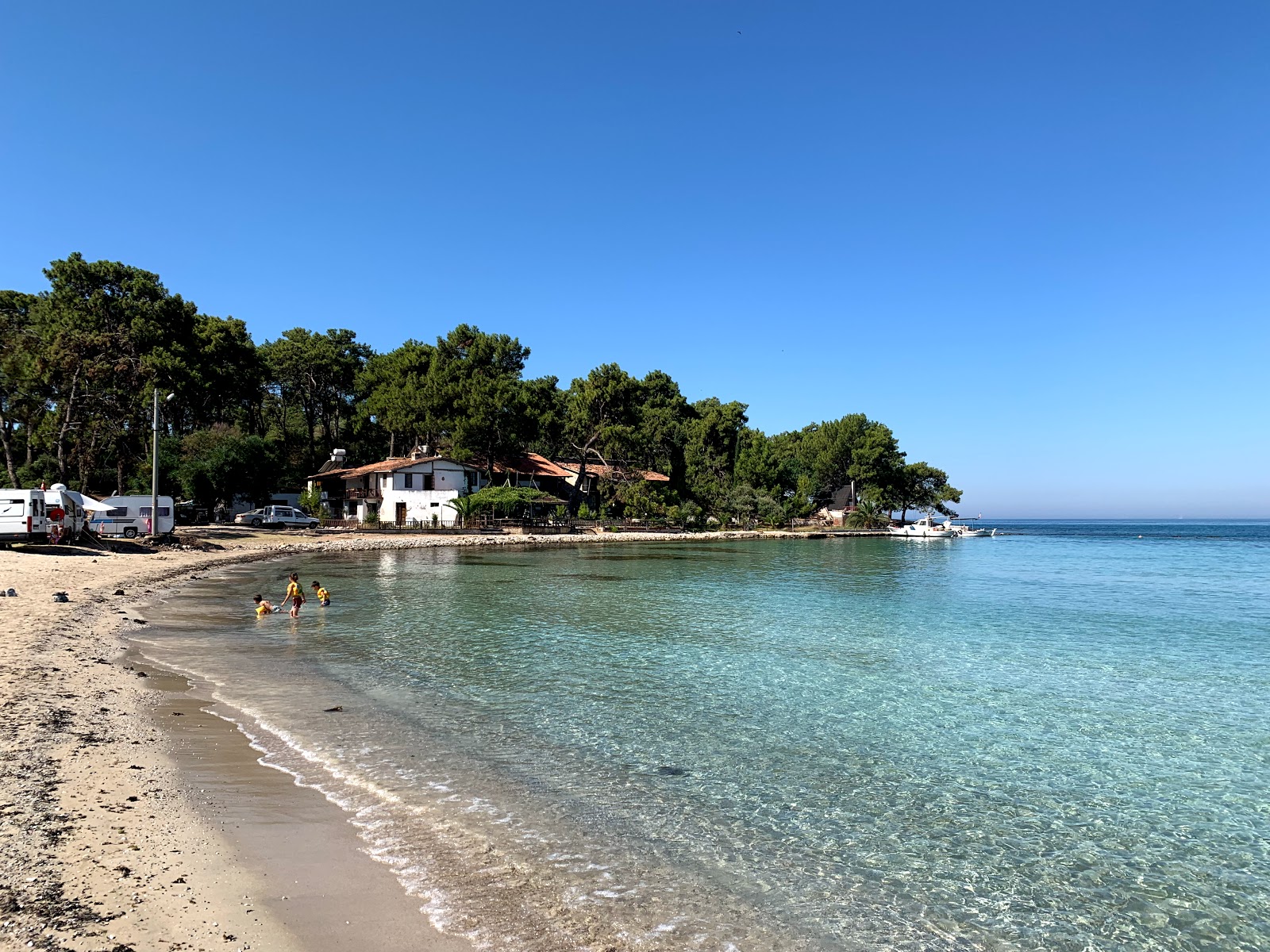 St. pauli beach'in fotoğrafı turkuaz saf su yüzey ile