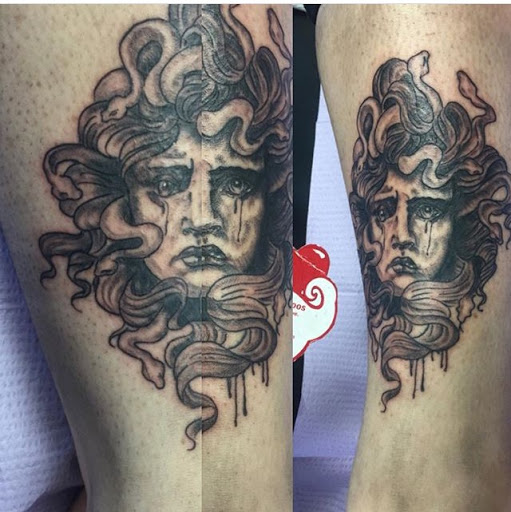 Explore guy shoulder tattoo ideas, creative tattoo ideas in Tampa, available at Ironblood Tattoos