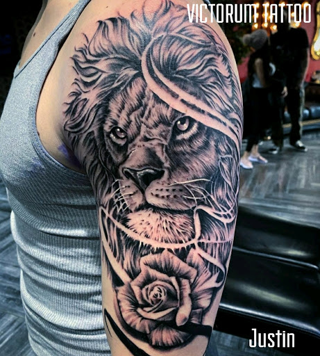 Explore rocket tattoo ideas, creative tattoo ideas in Scottsdale, available at Victorum Tattoo shop