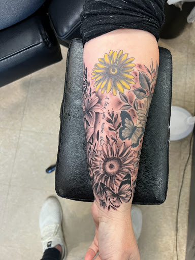 Explore hair tattoo ideas, creative tattoo ideas in Eden, available at Slicks Tattoo Studio