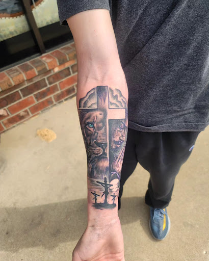 Explore fly fishing tattoo ideas, creative tattoo ideas in Ozark, available at Olympus Heights