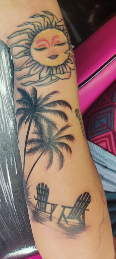 Explore trash polka tattoo ideas, creative tattoo ideas in Whitesboro, available at Nevermore Tattoo
