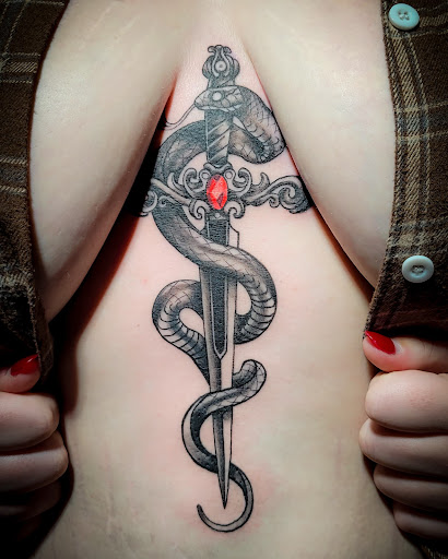 Explore chicken tattoo ideas, creative tattoo ideas in Burlington, available at Valkyrie Tattoo LLC