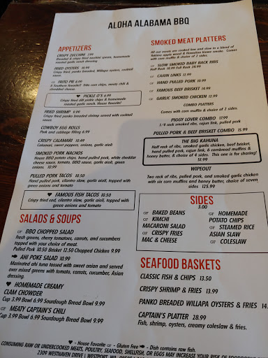 Barbecue Restaurant «Aloha Alabama BBQ and Bakery», reviews and photos, 2309 Westhaven Dr, Westport, WA 98595, USA