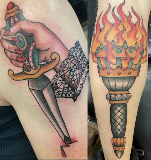 Explore slot machine tattoo ideas, creative tattoo ideas in Fort Worth, available at Royal 1 Tattoos
