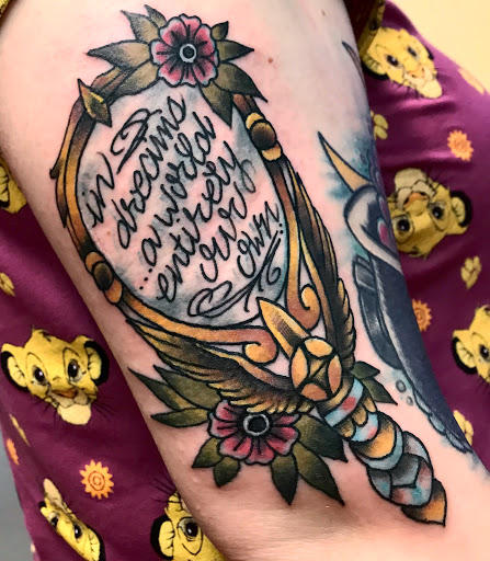 Explore tattoo son ideas, creative tattoo ideas in Phoenix, available at Crawling Squid Tattoo Studio